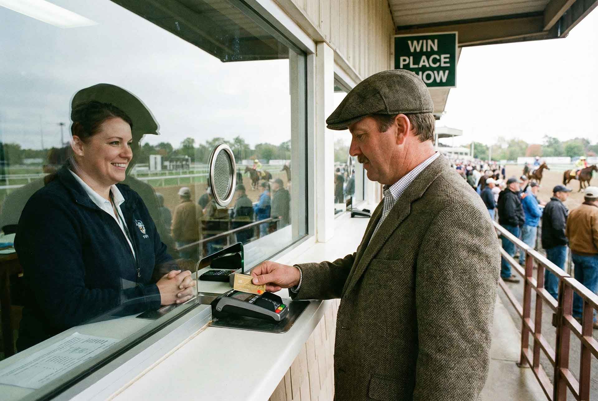 Horse Racing Card Payment at the Window